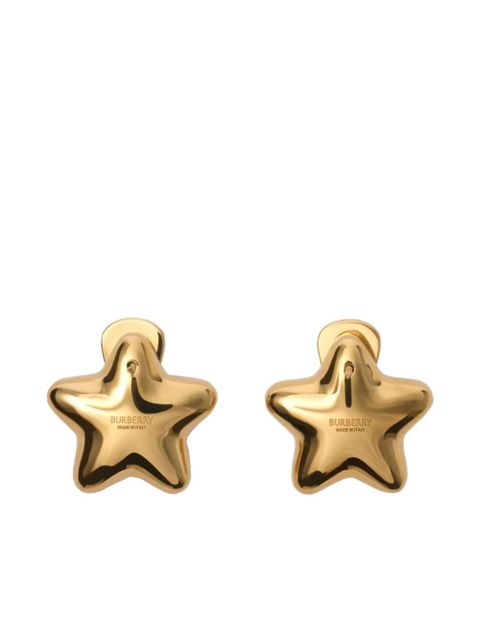 Burberry star-shaped earrings - Gold