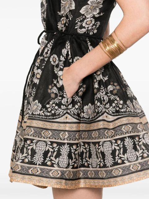 ZIMMERMANN Balance peplum mini dress - Black