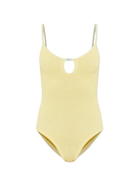Hunza G Mia beaded crinkled swimsuit - Yellow - zdjęcie produktu nr 1