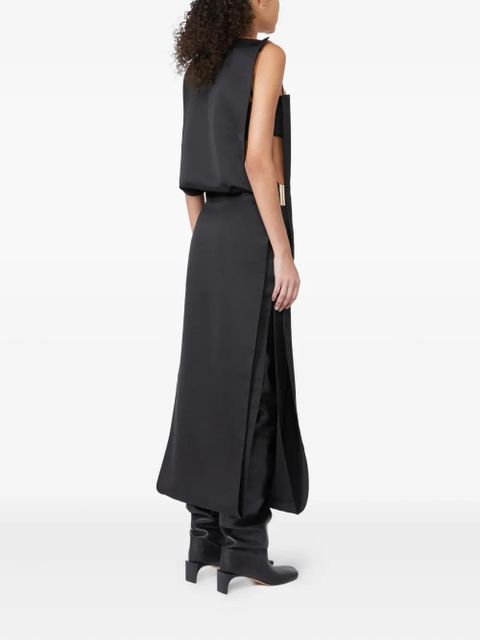 Max Mara square-neck maxi dress - Black