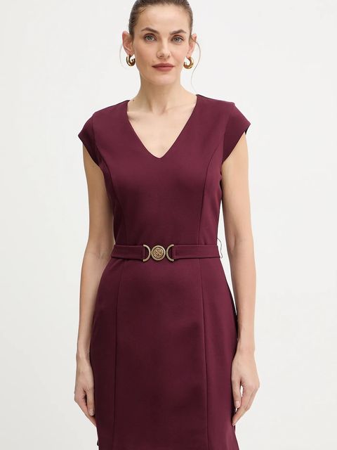 Guess sukienka CHRISSY kolor bordowy mini prosta W5BK21 KCMU2 - zdjęcie produktu nr 1