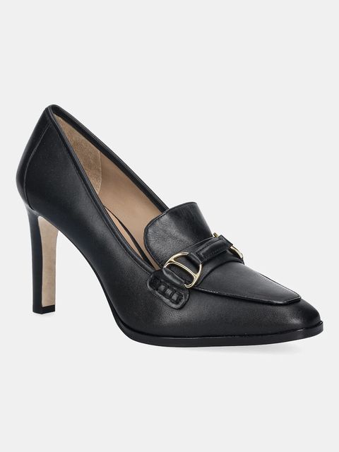 Lauren Ralph Lauren czółenka skórzane Tasha Tl kolor czarny na słupku 802P04169001 - zdjęcie produktu nr 1