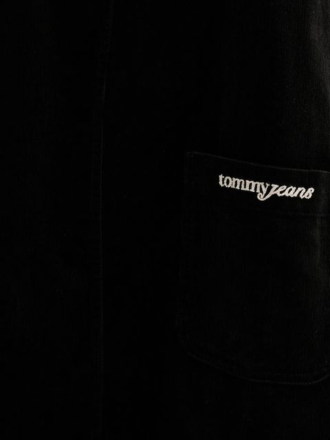 Tommy Jeans sukienka bawełniana kolor czarny mini rozkloszowana DW0DW22463