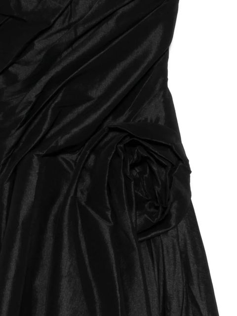 Acler Rosette midi dress - Black