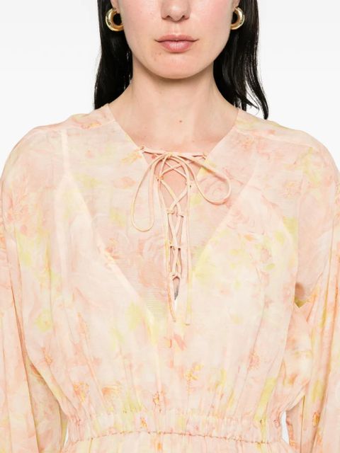 SANDRO Provenza floral mini dress - Pink
