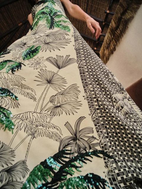 Johanna Ortiz Simbologia floral sequin maxi dress - Neutrals