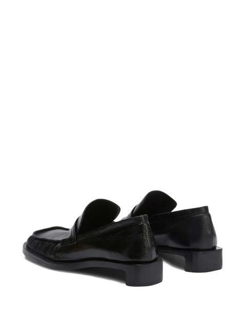 Jil Sander leather loafers - Black