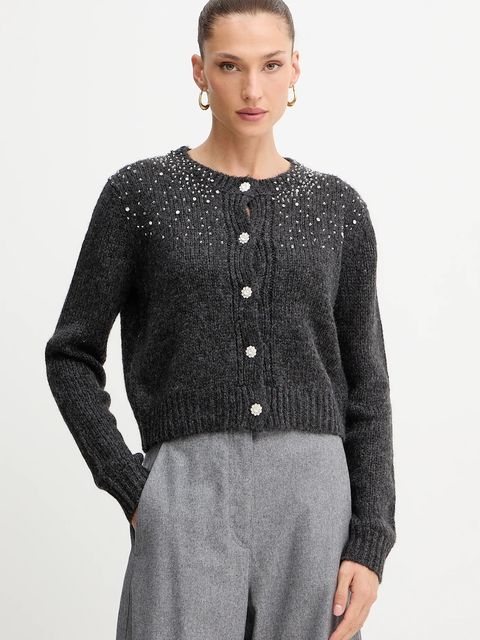 Fracomina kardigan damski kolor szary FJ25WT8001K47401 - zdjęcie produktu nr 1