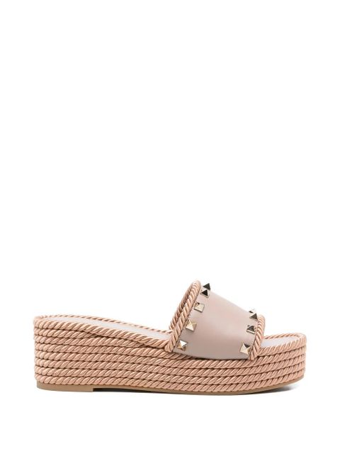 Valentino Garavani rope-trim sandals - Pink - zdjęcie produktu nr 1