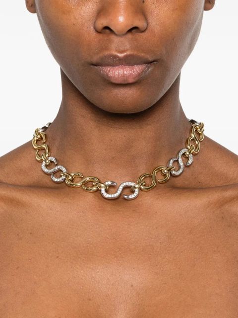 Swarovski Dextera crystal chain necklace - Gold - zdjęcie produktu nr 2