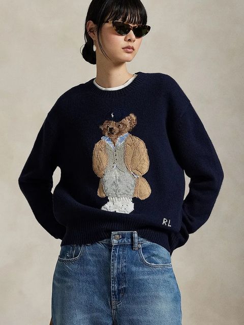 Polo Ralph Lauren sweter wełniany damski kolor granatowy 211972139 - zdjęcie produktu nr 1