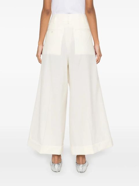 Comme Des Garçons wool trousers - White