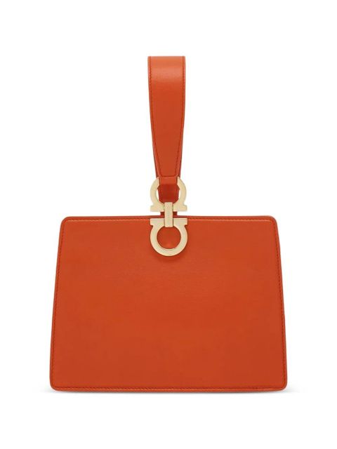 Ferragamo horseshoe-handle mini clutch - Orange - zdjęcie produktu nr 1