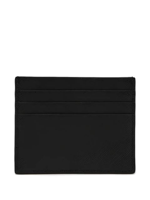Prada logo-plaque card holder - Black