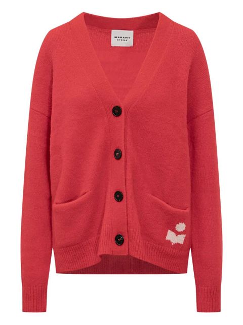 MARANT ÉTOILE Eborah-gf pocket button cardigan - Red - zdjęcie produktu nr 1