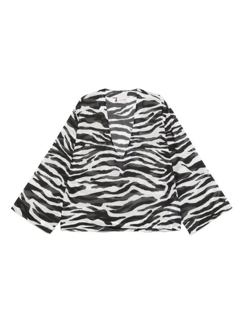 The Attico zebra-print blouse - White - zdjęcie produktu nr 1