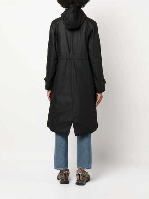 Barbour mid-length polished raincoat - Black