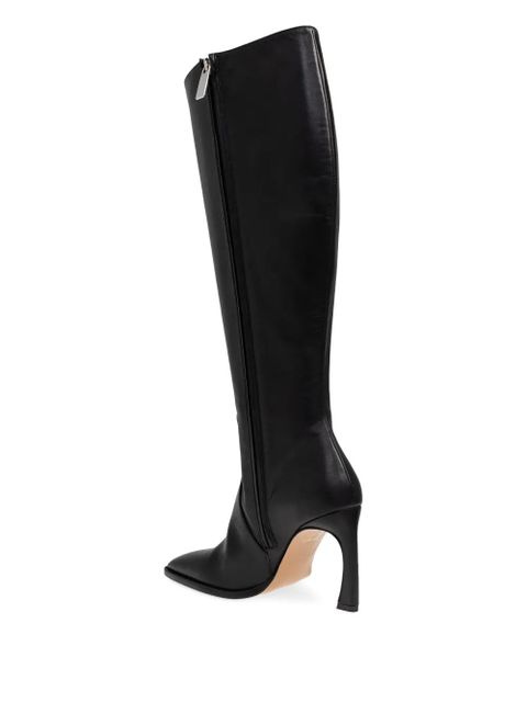 Off-White embossed heeled boots - Black