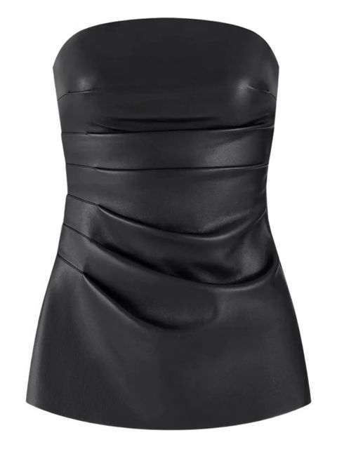Manière De Voir pleat bandeau top - Black - zdjęcie produktu nr 1