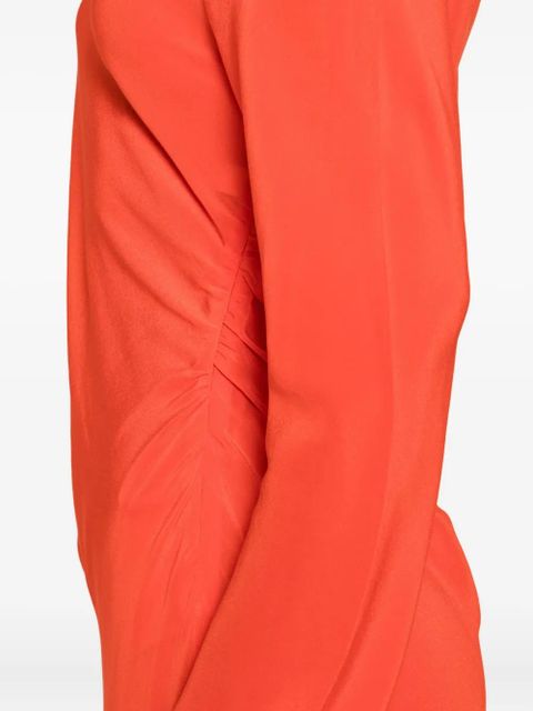 SIR. Fresca gathered midi dress - Orange