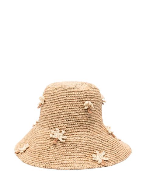 Alanui palm-applique hat - Neutrals - zdjęcie produktu nr 1