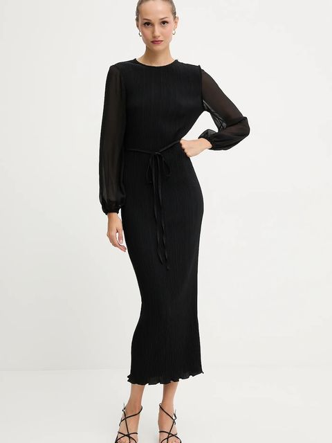 Never Fully Dressed sukienka kolor czarny maxi prosta NFDDR2980