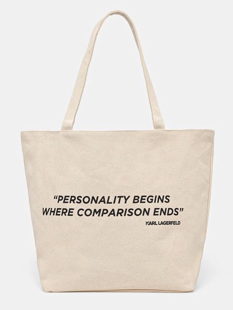 Karl Lagerfeld torebka dwustronna kolor beżowy A1W50072 - zdjęcie produktu nr 1