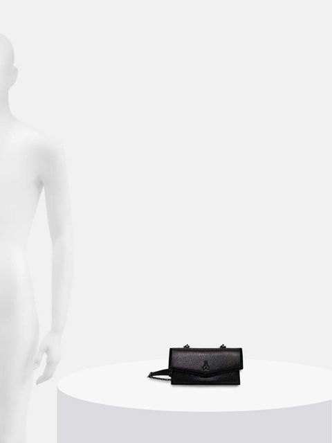 Patrizia Pepe torebka skórzana kolor czarny