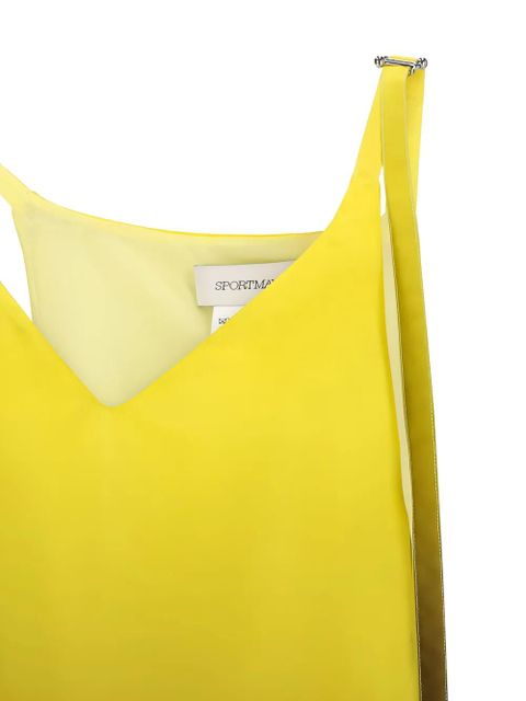 Sportmax ombré V-neck top - Yellow