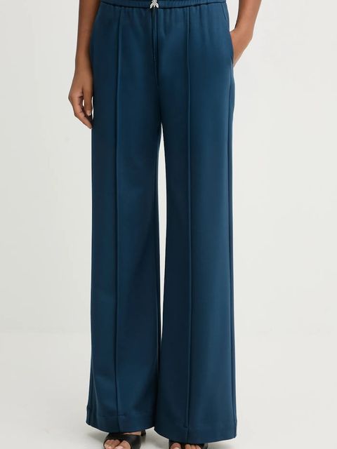 Patrizia Pepe spodnie damskie kolor niebieski szerokie high waist 8P0813 A715 - zdjęcie produktu nr 1