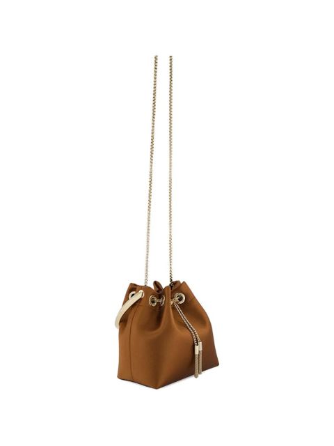 Jimmy Choo Bon Bon metal-handle bucket bag - Brown - zdjęcie produktu nr 2