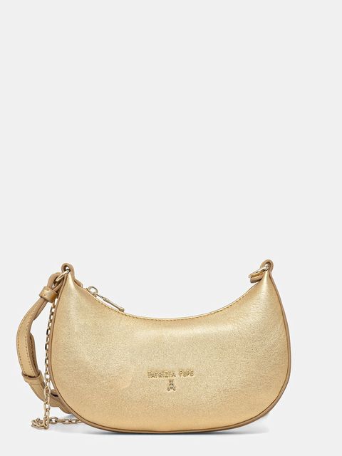 Patrizia Pepe torebka skórzana kolor złoty 8B0309 L138 - zdjęcie produktu nr 1