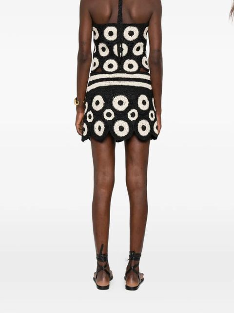 Simon Miller Beep Beep crochet mini skirt - Black