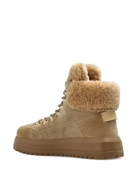 BOGNER lace-up shearling boots - Neutrals - zdjęcie produktu nr 2