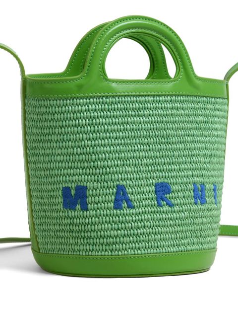 Marni ropicalia logo-embroidered tote bag - Green - zdjęcie produktu nr 2