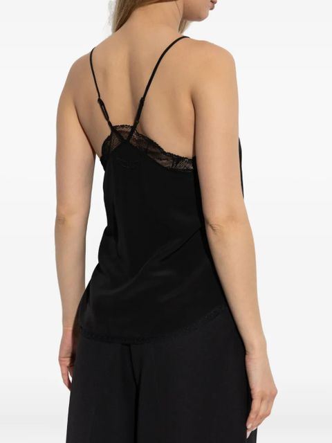 Zadig&Voltaire lace-trimmed camisole - Black