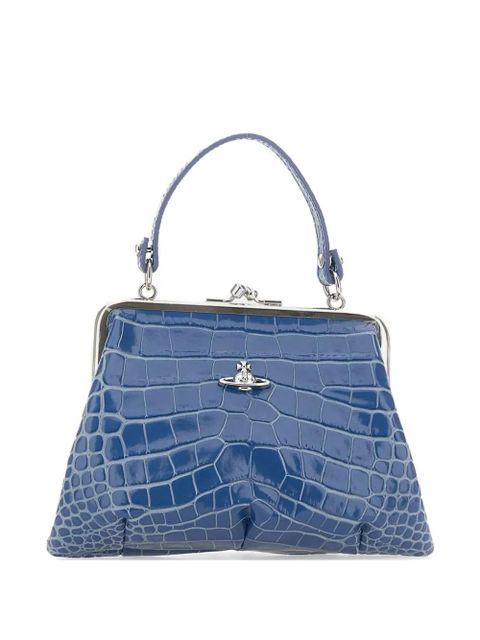 Vivienne Westwood Granny Frame croc-effect tote bag - Blue - zdjęcie produktu nr 1