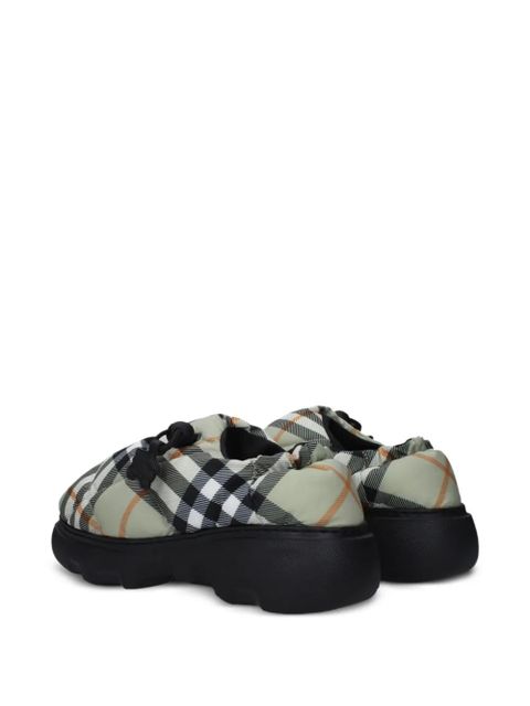 Burberry quilted-check heeled mules - Neutrals