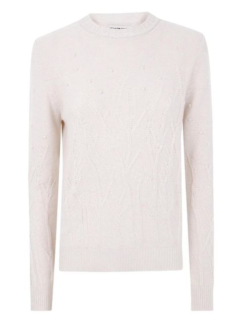 TWINSET embellished-knit sweater - Neutrals - zdjęcie produktu nr 1