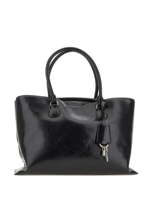 Osoi double-handle leather tote bag - Black - zdjęcie produktu nr 1
