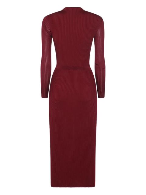 Self-Portrait ribbed dress - Red - zdjęcie produktu nr 2