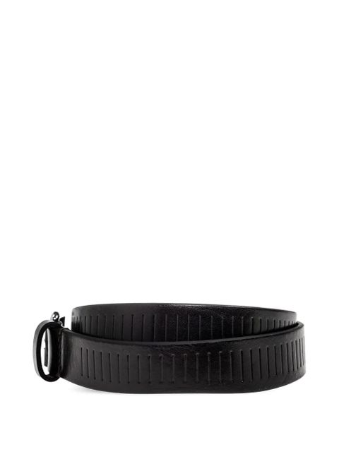 LEMAIRE leather-grooved belt - Black - zdjęcie produktu nr 2