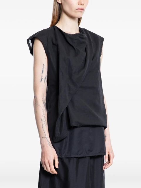 The Row Inawa draped top - Black - zdjęcie produktu nr 2