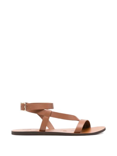 Manebi buckle strap flat sandals - Brown - zdjęcie produktu nr 1