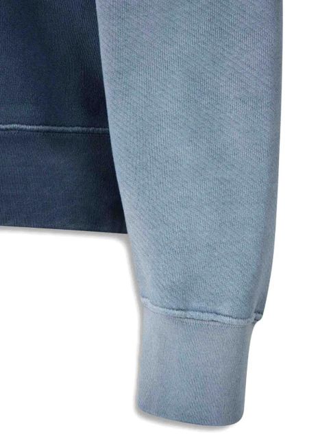 Off-White logo cotton sweatshirt - Blue