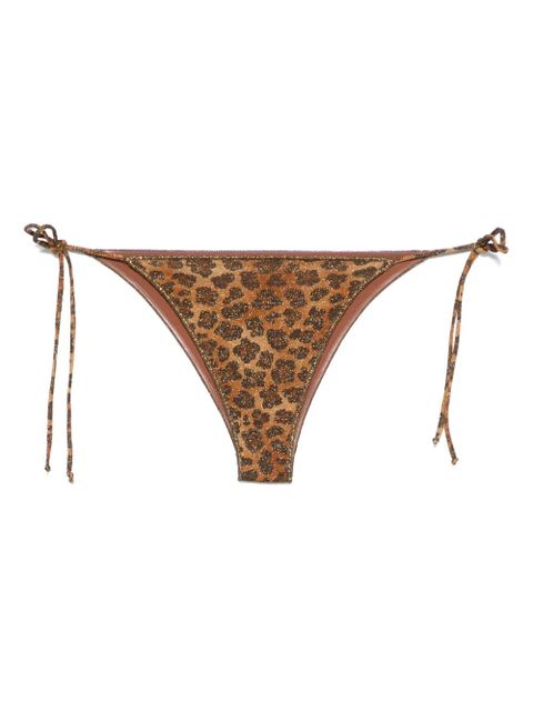 MC2 Saint Barth leopard-print bikini briefs - Brown - zdjęcie produktu nr 1
