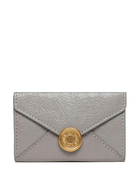 DRIES VAN NOTEN envelope-flap leather cardholder - Grey - zdjęcie produktu nr 1