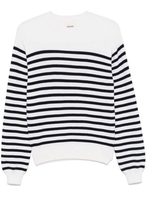 KHAITE striped sweater - White - zdjęcie produktu nr 1