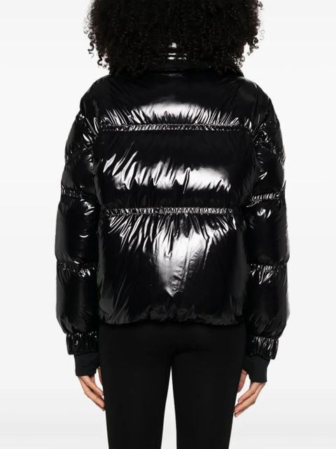 Moncler Grenoble logo-patch quilted puffer jacket - Black