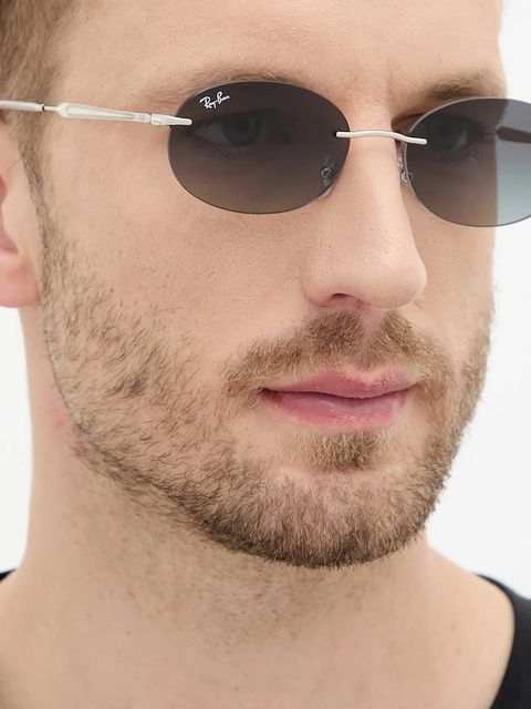 Ray-Ban okulary przeciwsłoneczne kolor srebrny 0RB3767